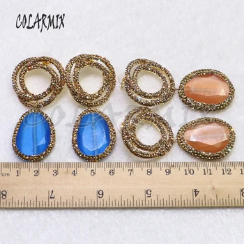 3 pary kryształowych kolczyków mieszany kolor kocie oko kamień kolczyki perełki, biżuteria hurtowych biżuteria dla kobiet kolczyk kolczyki prezent 9087