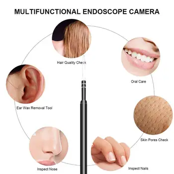 3 w 1 endoskopu do czyszczenia uszu USB Earpick 480P Ear Scope Camera 5.5 mm Digital Otoscope Medical dla Type c Android Smartphone PC