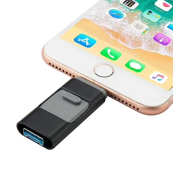 3 w 1 USB flash dla iPhone/Android 16G 32GB 64GB, 128GB USB OTG Pen Drive Usb 3.0 zewnętrzny dysk flash Memory Stick