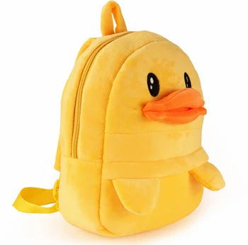 30*24 cm mała żółta kaczka plecaki pluszowe zabawki kreskówka plecak unisex charakter tornister dla dzieci prezent