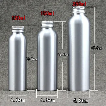 30/50/100/150/200/250 ml wkręcany korek butelki puste opakowanie balsamu aluminium odczynnik aromaterapia kosmetyczny perfumeryjny pojemnik wielokrotnego użytku