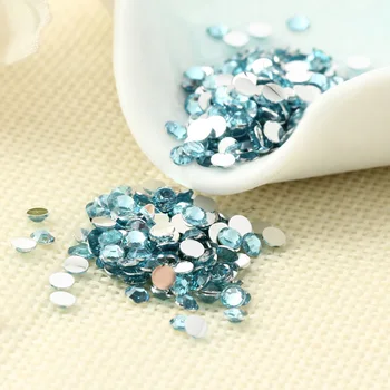 3000pcs Mix color Acrylic Crystal Non Hot Fix Rhinestone Set For Garment Decoration DIY Glitter Nails Art cyrkonie S020