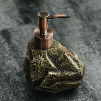 310-350 ml zabytkowe kamienne formy Ceramiczny dozownik mydła akcesoria łazienkowe dezynfekcji rąk butelka butelka balsamu
