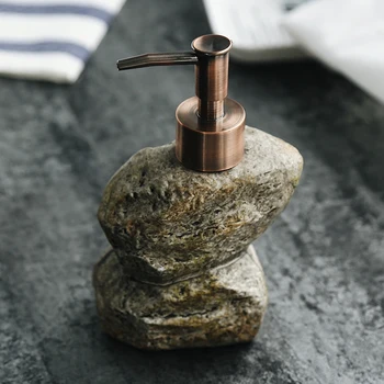 310-350 ml zabytkowe kamienne formy Ceramiczny dozownik mydła akcesoria łazienkowe dezynfekcji rąk butelka butelka balsamu