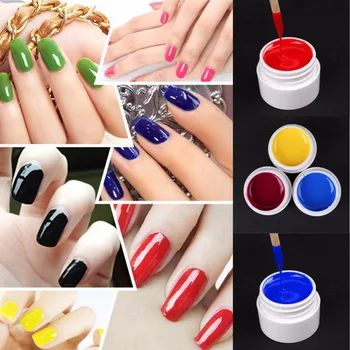 36 szt Mix Pot Tip Color Builder polski Nail Art UV Gel Solid Extension manicure