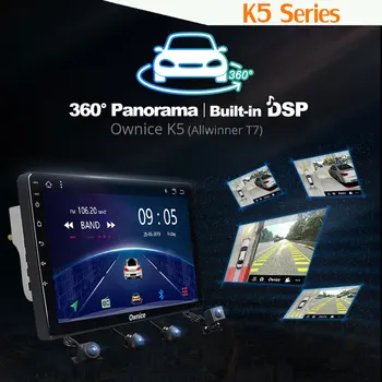 360 panoramiczny Android 10.0 8Core 4+64G GPS Radio CarPlay SPDIF DSP samochodowy odtwarzacz do Toyota Land Cruiser Prado 150 2017 2018 2019