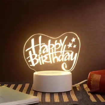 3D led downlight kreatywne Urodziny łoś jeleń Meduza 3D led lampki nocne nowość iluzja lampa do domu światło dekoracyjne
