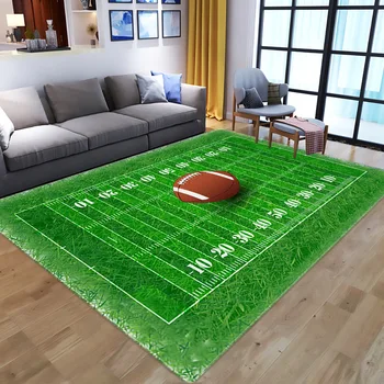 3D zielony piłka nożna dywan dziecięcy pokój baseball dywan polu salon sypialnia pokój dzienny dywaniki dzieci duże dywany w domu indywidualne