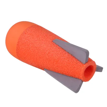 3pcs / 6szt EVA Hollow Foam Dart Missile for Nerf Grenade Blaster Drop Shipping - pomarańczowa głowica + szara gąbka