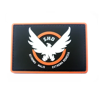 3szt gra airsoft cosplay PVC patch liga SHD skrzydła z ikony wojskowa opaska taktyczne gumowe naszywki