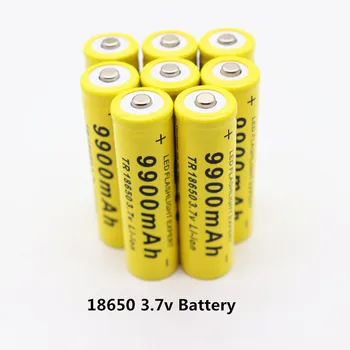 4-20 szt./lot akumulator 18650 3.7 W 9900 mah akumulator liion bateria do latarki led latarka batery litio bateria+ Darmowa dostawa