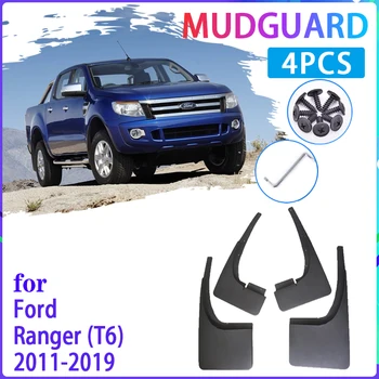 4 szt. chlapacze samochodowe dla Ford Ranger T6 2011~2019 2012 2013 błotniki błotniki błotnik błotniki akcesoria samochodowe