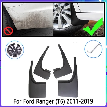 4 szt. chlapacze samochodowe dla Ford Ranger T6 2011~2019 2012 2013 błotniki błotniki błotnik błotniki akcesoria samochodowe