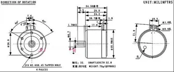4 szt./lot Micro DC Motor EG-530AD-6F/6B/9F/9B/2F/2B CW/CCW 2400 obr. / min 6V/9V/12V dla звукозаписывающего urządzenia,wzmacniacz dźwięku