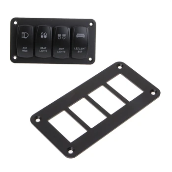 4 Way Aluminum Rocker Switch Panel Housing Holder FOR ARB Carling Narva Boat Type Auto Parts Switchers Parts