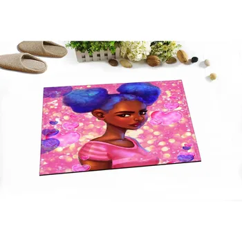 40*60 cm афроамериканские kobiety Antypoślizgowy dywanik puszyste pianki pamięci dywaniki łazienkowe zagęścić dla dzieci toaleta przedpokój kuchnia drzwi dywaniki