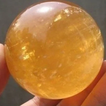 40 mm naturalny cytryn kwarc kryształowej kuli topionego szkła uzdrowienie klejnot piłkę sfery shui ozdoby rzemiosło zdjęcia rekwizyty