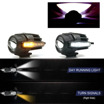 40 W uniwersalny motocykl LED pomocnicze światło 6000 Do jazdy światła przeciwmgielne reflektory reflektory Honda BMW R1200GS ADV F800 bez lampy