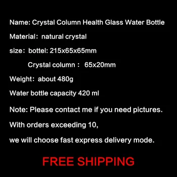 420 ml Naturalny Kryształ kolumna energii zdrowa kubek wody szklana butelka wody eliksir Kryształ obelisk różdżka uzdrowienie kamień kwarc