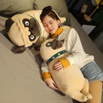 45/65/90 cm Шапи pies pluszowe zabawki buldog lalka dziewczynka łóżeczko poduszka super soft prezent na urodziny chłopca