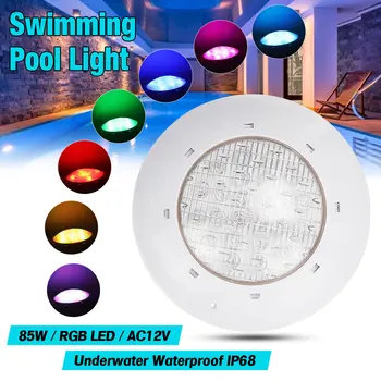 46W RGB Led Swimming Pool Light IP68 Wodoodporny AC12V Outdoor RGB UnderWater Light Pond Led Spotlight with Remote Control