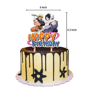 48 szt./kpl. Uzumaki Naruto balony z Okazji Urodzin banner ciasto Topper butle do baby shower Urodziny ozdoby zabawki dla dzieci