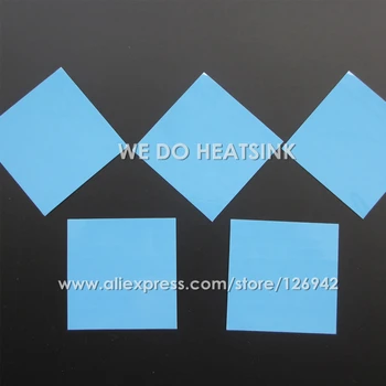 4pcs 50x50mm 3M 8810 Thermal Compound Double Side Acrylic Adhesive Blue Heatsink Cooling Pad Tape For LED Radiator
