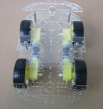 4WD inteligentny robot podwozia samochodu zestawy arduino z koder prędkości nowy