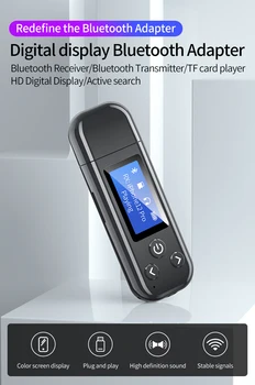 5.0 urządzenie nadawczo-odbiorcze Bluetooth USB adapter Aux komputer głośnik samochód Hands Free HGKJ 2020NEW