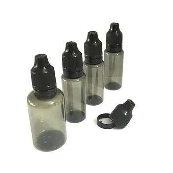 5 ml 10 ml 15 ml 30 ml z tworzyw sztucznych skompresowane Тамперпробиваемые butelki czarne PET, plastikowe butelki z kroplomierzem z dziecięcym Тампером oczywista pokrywa 0C