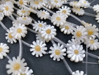 5 szt 10 / 12mm naturalny kwiat masa perłowa powłoki koraliki do budowy DIY biżuteria naszyjnik Stokrotka kwiat powłoki koraliki moda