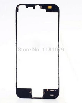 5 szt./lot czarny biały wyświetlacz LCD i ekran dotykowy ramka panel przedni wspornik łożyskowy z 3 m taśma klejąca do iPhone 5 5G wysokiej jakości