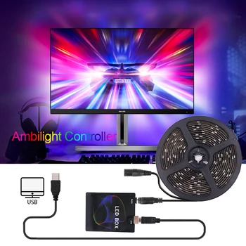 5 w DIY TV USB LED Strip Ambient Controller HDTV monitor komputera podświetlenie PC Dream Screen Light Box dla Addressable LED Strip