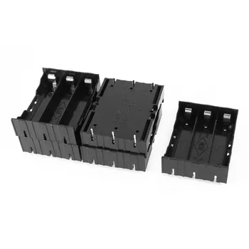 500 szt./lot MasterFire czarny plastik 3 x 3.7 V 18650 baterii etui pokrywa 6 styków uchwyt na baterie pudełko do przechowywania