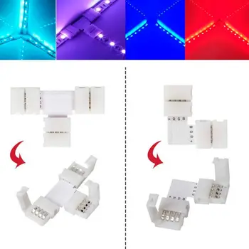 5050 4 pin RGB LED Strip Light Set Tape Connector Plug Power Splitter kabel