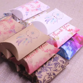 50szt 2019New Catch Dream pudełko popularny projekt pudełko prezent biżuteria opakowanie kolorowy karton, papier poduszka skrzynia karton