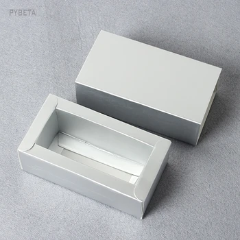 50szt- 27*27*88 mm pusty biały czarny papier kraft skrzynka skrzynia DIY szminka rurka biżuteria akcesoria opakowaniu prezent