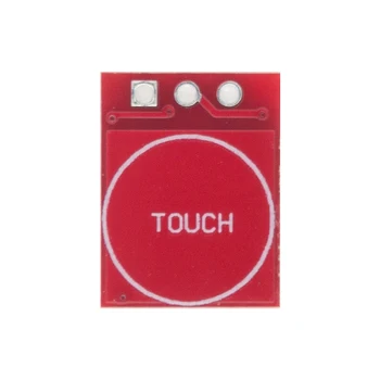 50szt nowy moduł przycisku tabliczki dotykowej TTP223 pojemnościowy typ jednokanałowy ograniczonym poślizgu czujnik przełącznik dotykowy (hong)