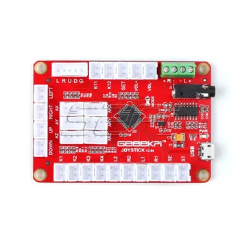 52Pi Zero Delay USB Encoder Red Control Board to PC joystick z kablami do arcade joysticka DIY Kits Parts Game Raspberry Pi