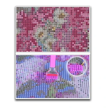 5D Diamond Painting Cross Stitch Three Puppy Tiger Diamond Embroidery Scenery Full Square Drill Picture of Rhinestones YH