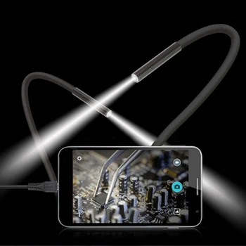 5M 8mm Endoskop USB Camera with 8 Flexible LED Wifi Borescope Endoskop Wodoodporny Micro Inspection Camera for Android ios PC