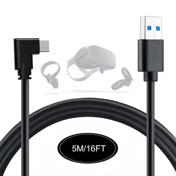 5M USB-C kabel Oculus Quest 2 Link Cable USB3.2 Compatability Right Speed Data 3.2Gen1 Charge Transfer Fast Angle Type-c T5D7