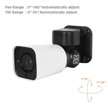 5MP PTZ Bullet IP Camera Outdoor 4X Optical ZOOM Hisee APP Wodoodporny IP66 IR 50M CCTV Security Camera
