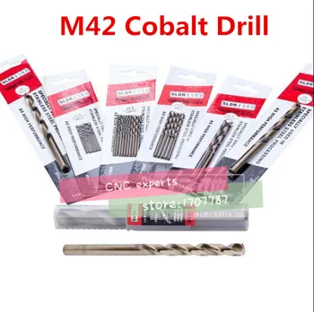5szt 3.1 mm-5.0 mm HSS-CO M42 wiertła kobalt szybka stal спиральное wiertło ze stali nierdzewnej (3.2/3.5/3.8/4.0/4.2/4.5/4.6/4.8 mm)