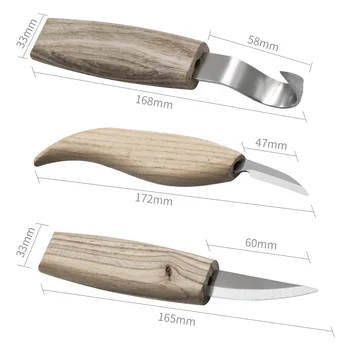 5szt chrom Аанадиевая stal stopowa drzewny nóż zestaw ręcznie rzeźbione nóż DIY ręczne dłuta drzewo zewnętrzny narzędzie wysokiej jakości