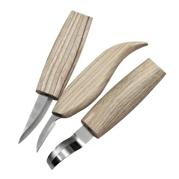 5szt chrom Аанадиевая stal stopowa drzewny nóż zestaw ręcznie rzeźbione nóż DIY ręczne dłuta drzewo zewnętrzny narzędzie wysokiej jakości