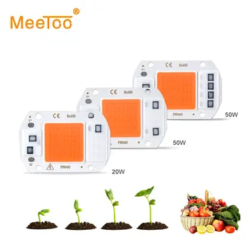 5szt Grow LED COB Full Spectrum Grow Light Chip 380-780nm 20W 30W 50W Indoor Grow Lamp For Plants Seeds Flowers Tent Diode Lamps