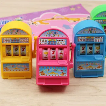 5szt Lucky Jackpot Mini Slot Machine Toys Random Color Party Favors for Kids Treasure Box Carnival Prizes Jare Bag Fillers