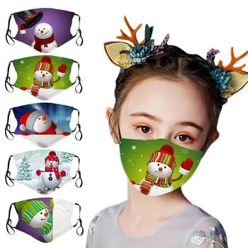 5szt moda Kartki Maska dzieci kreskówka drukowanych wielokrotnego użytku do prania odkryty oddychająca bawełna maska do twarzy mascarillas