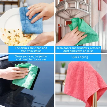 5szt opuszki palca miękkie ręczniki małe zmywalne 30x30 cm uniwersalny zestaw ręczników w domu super chłonny łatwe do czyszczenia mikro włókna stroną tkaniny